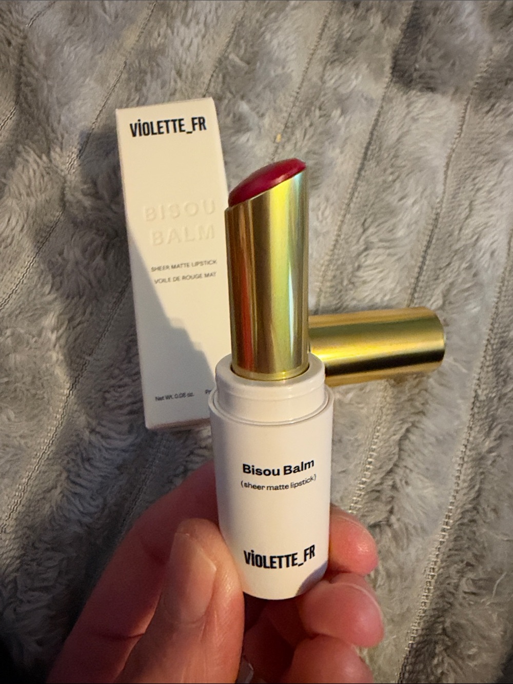 Bisou Balm Sheer Matte Lipstick - Rose Pink